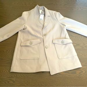 H&M coat. New. Light cream color. Size M